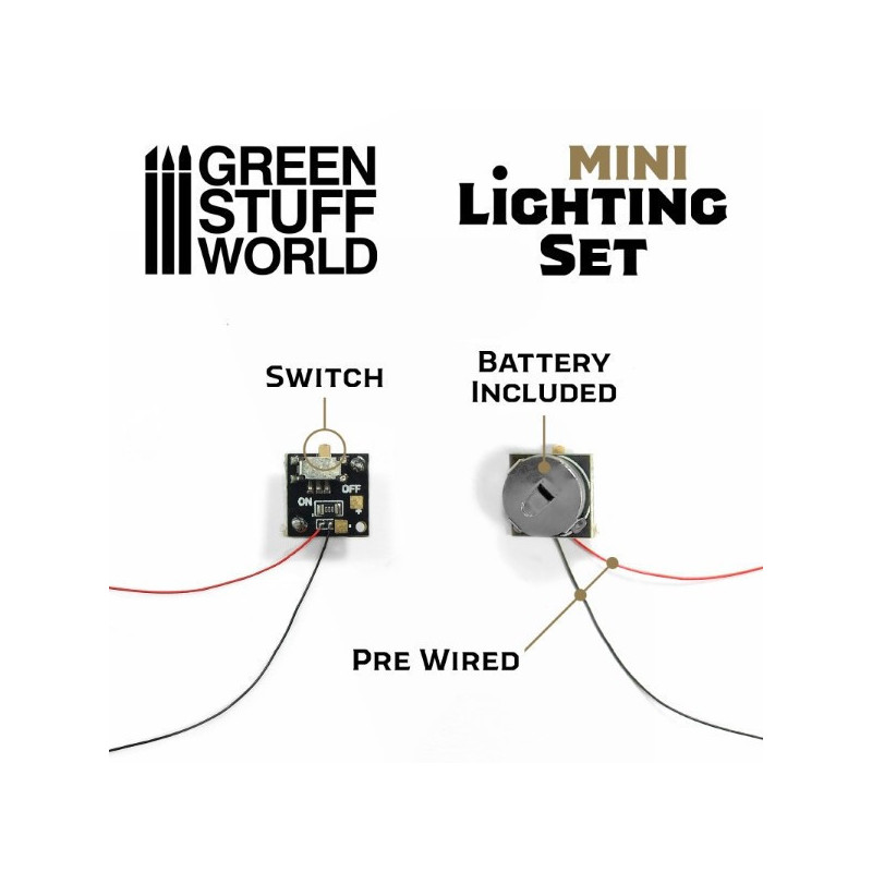 Mini lighting Set With switch and CR927 Battery