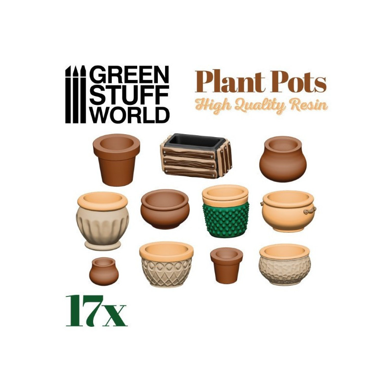 Plant Pot Resin Set
