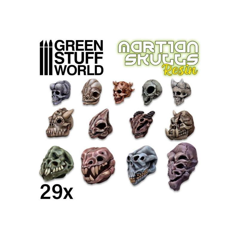 Alien Skulls Resin Set