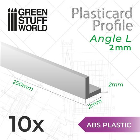 RSL Gaming AB | ABS Plasticard - Profile ANGLE-L 2mm