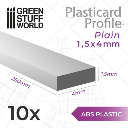 RSL Gaming AB | ABS Plasticard - Profile PLAIN 4mm