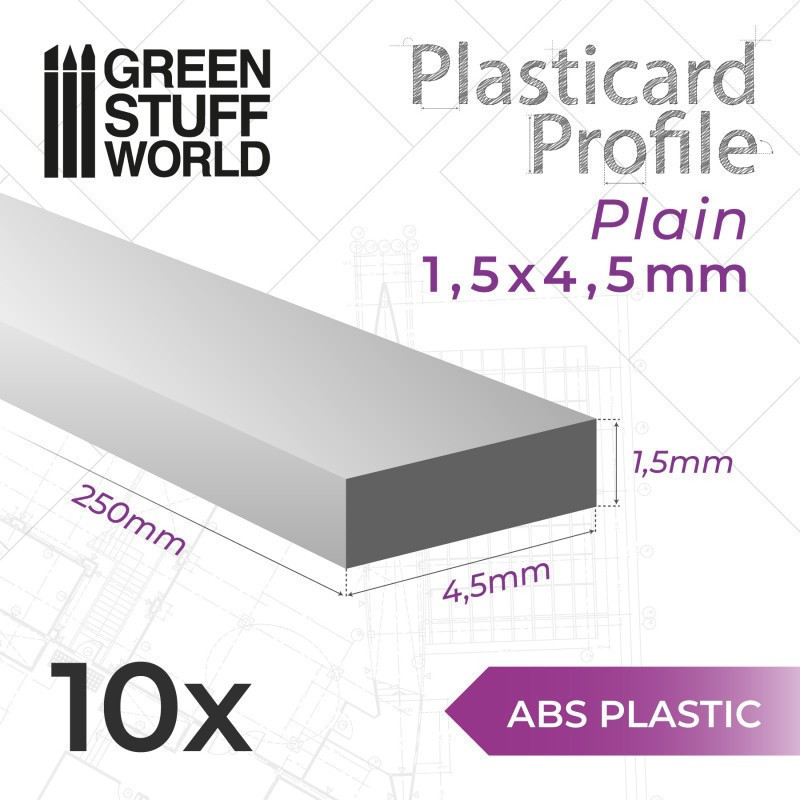 RSL Gaming AB | ABS Plasticard - Profile PLAIN 4.5mm