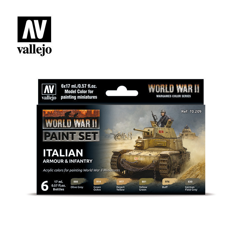 RSL Gaming AB | WWII Italian Armour & Infantry Paint Set
