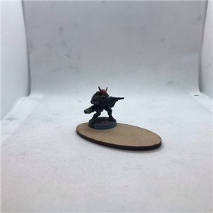 Oval 75x42mm MDF-bas - Biker