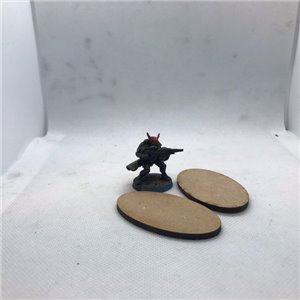 Oval 60x35mm MDF-bas