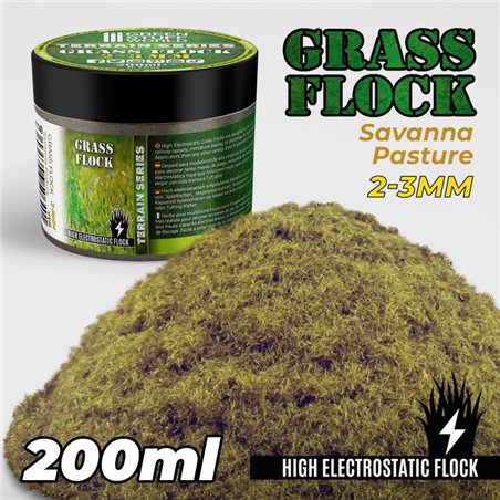 RSL Gaming AB | Static Grass Flock 2-3mm - SAVANNA PASTURE - 200 ml