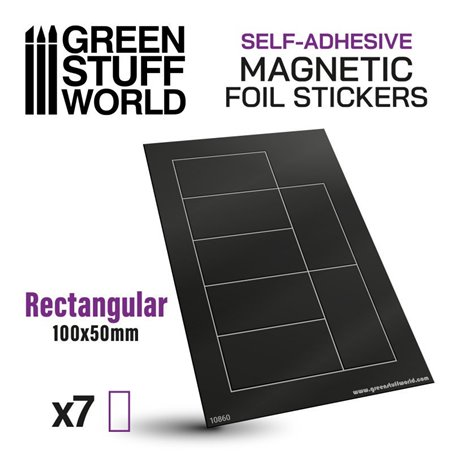 RSL Gaming AB | Rectangular Magnetic Sheet SELF-ADHESIVE - 100x50mm