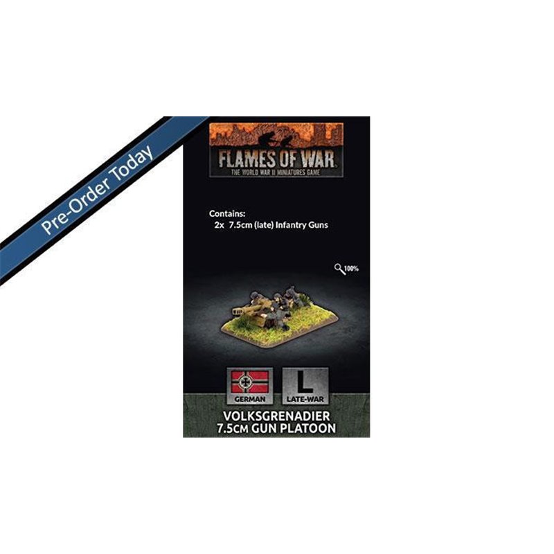 RSL Gaming AB | Volksgrenadier 7.5cm Gun Platoon (x2)