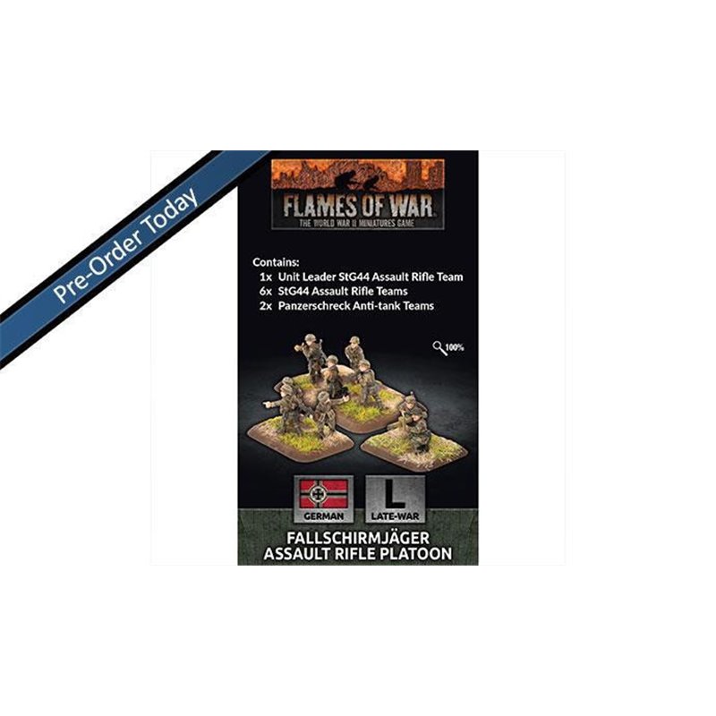 RSL Gaming AB | Fallschirmjager Assault Rifle Platoon (x31 figs Plastic)