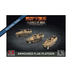 Sd Kfz 251 2cm / Triple 15mm Armoured Flak Platoon (3x Plastic)