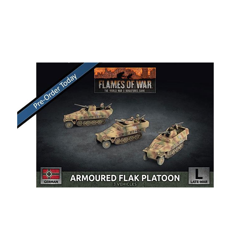 RSL Gaming AB | Sd Kfz 251 2cm / Triple 15mm Armoured Flak Platoon (3x Plastic)