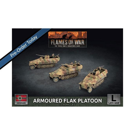 RSL Gaming AB | Sd Kfz 251 2cm / Triple 15mm Armoured Flak Platoon (3x Plastic)