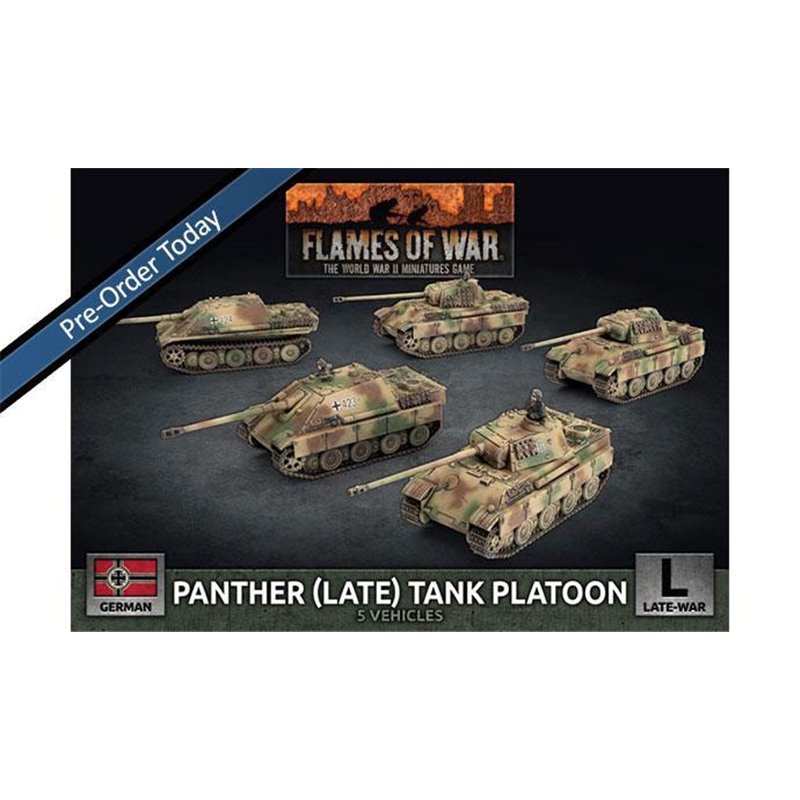 RSL Gaming AB | Panther (late 7.5cm) / Jagdpanther  (8.8cm) Platoon (5x Plastic)