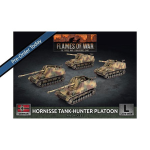 Hornisse (8.8cm) / Hummel (15cm) Tank-Hunter Platoon (x4 Plastic)