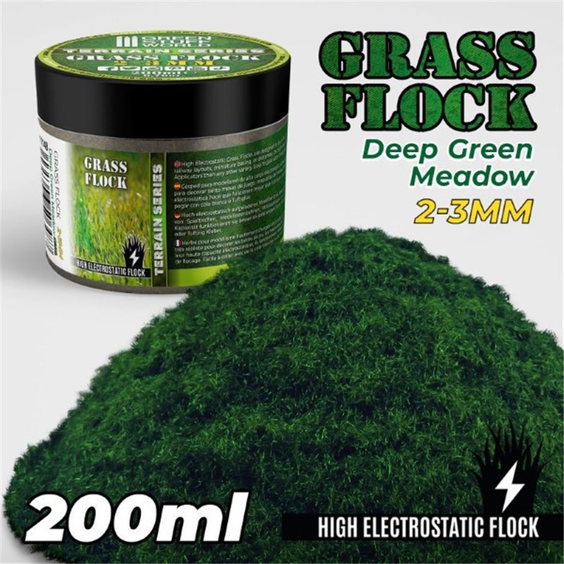 Grass Flock - Deep Green Meadow 2-3mm (200ml)