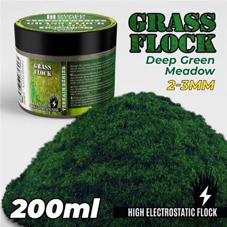 Grass Flock - Deep Green Meadow 2-3mm (200ml)