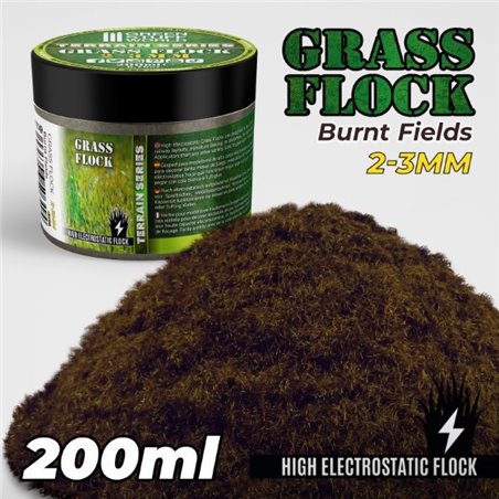 Grass Flock - Burnt Fields 2-3mm (200ml)