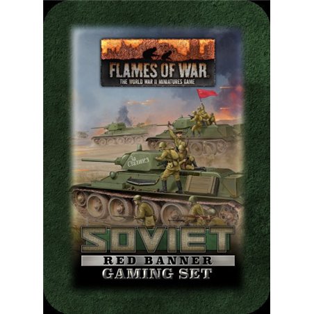 RSL Gaming AB | Soviet Red Banner Gaming Set (x20 Tokens, x2 Objectives, x16 Dice)
