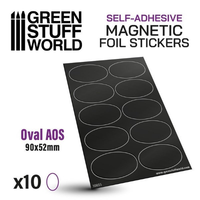 RSL Gaming AB | Oval Magnetic Sheet SELF-ADHESIVE - 90x52mm 