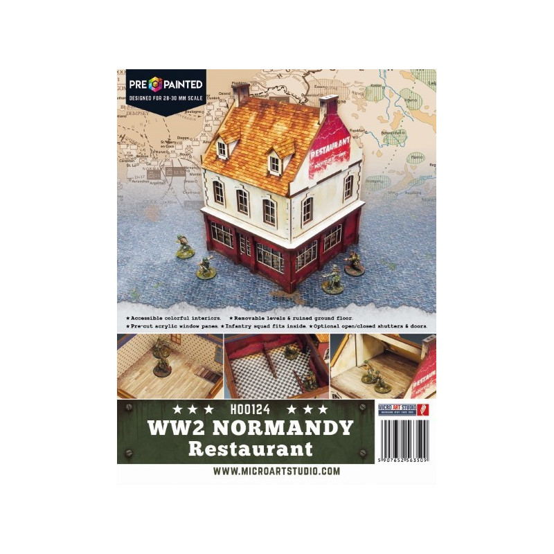 RSL Gaming AB | WW2 Normandy Restaurant PREPAINTED (28mm)