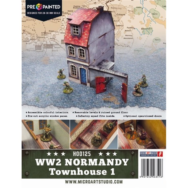 RSL Gaming AB | WW2 Normandy Townhouse 1 PREPAINTED (28mm)