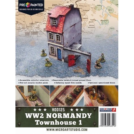 RSL Gaming AB | WW2 Normandy Townhouse 1 PREPAINTED (28mm)