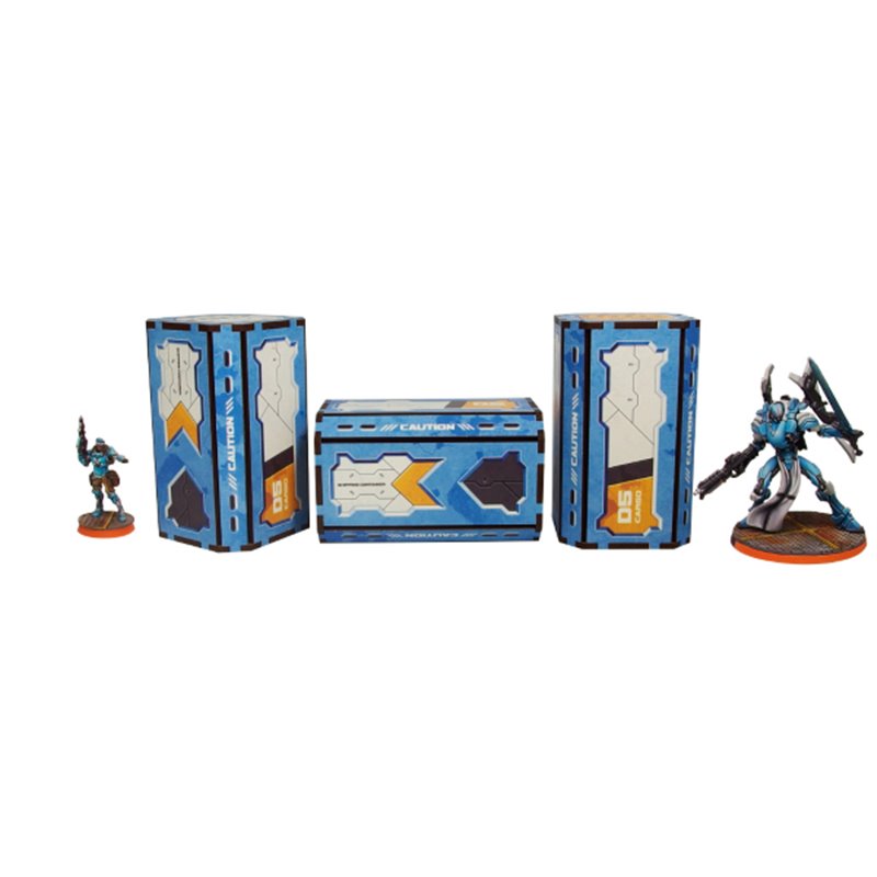 District 5 Containers (3) PREPAINTED (blue) 