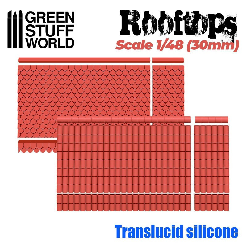 RSL Gaming AB | Silicone Molds - Rooftops 1/48 (30mm) 