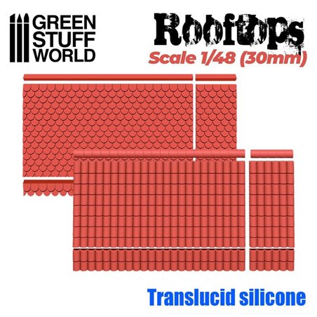 RSL Gaming AB | Silicone Molds - Rooftops 1/48 (30mm) 