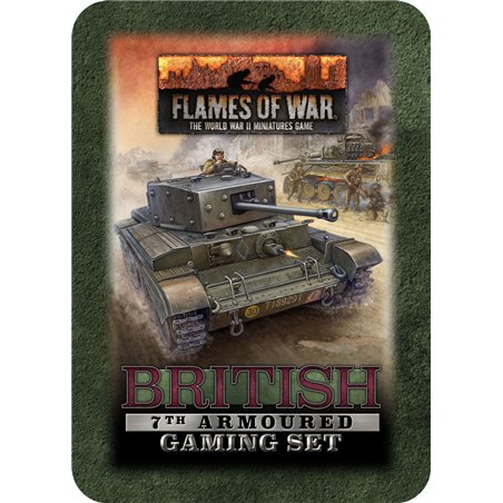 RSL Gaming AB | British 7th Armoured Tin (x20 Tokens, x2 Objectives, x16 Dice)