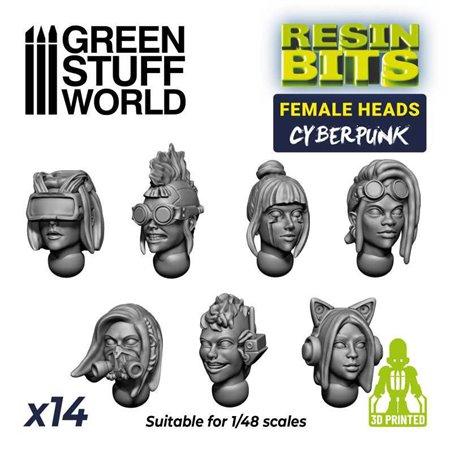 RSL Gaming AB | Female Heads CYBERPUNK
