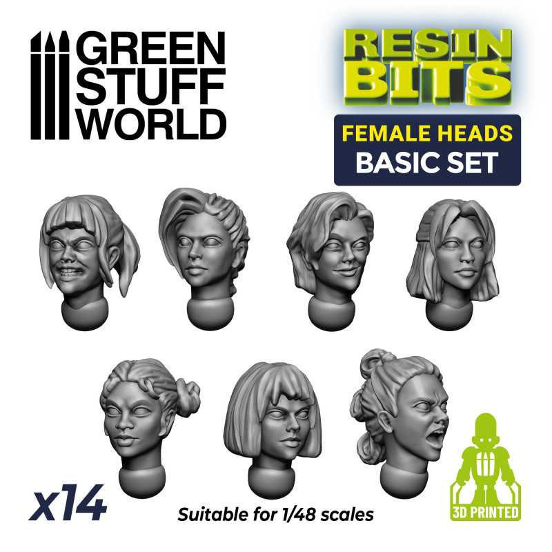 RSL Gaming AB | Female Heads Basic Set