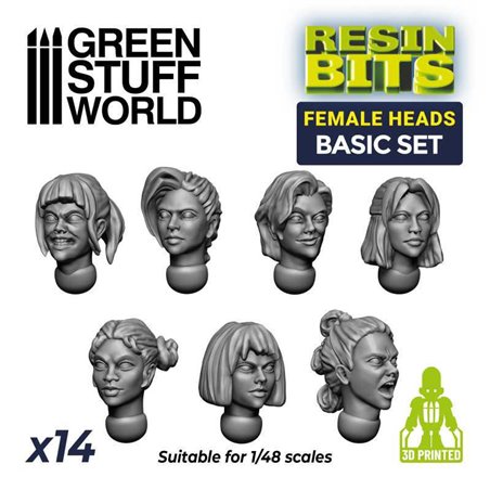 RSL Gaming AB | Female Heads Basic Set