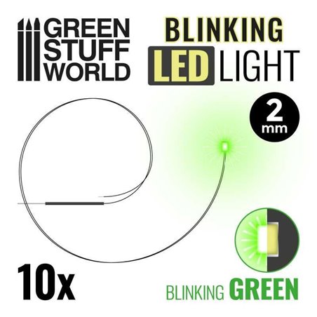 RSL Gaming AB | Blinking LEDs - Green - 2MM