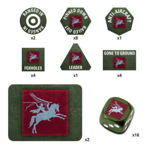 British Airborne Tin (x20 Tokens, x2 Objectives, x16 Dice)