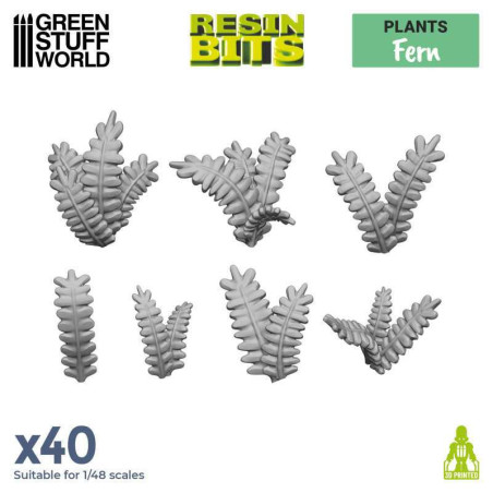 RSL Gaming AB | 3D printed set - Fern Leaves