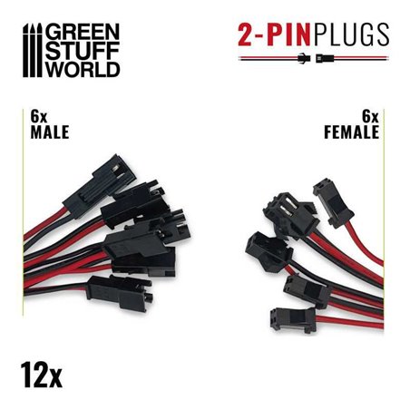 RSL Gaming AB | 6 Male and 6 Female Quick Connectors
