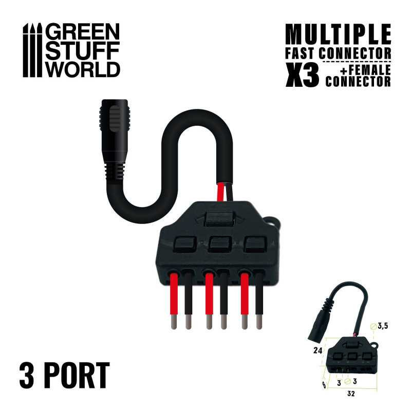 RSL Gaming AB | Multiple Fast connector (x3) + Jack female connector