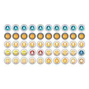 N4 Infinity Tokens Starter Set (50) Blue