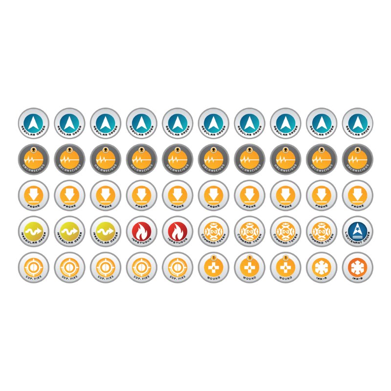 N4 Infinity Tokens Starter Set (50) Blue
