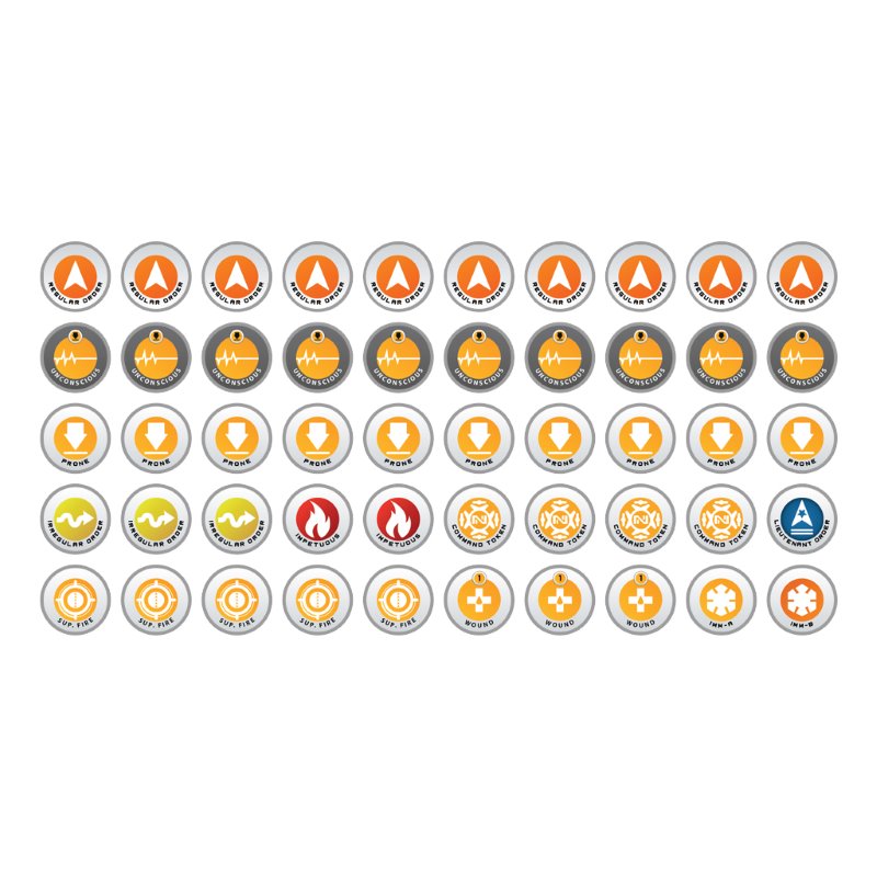 N4 Infinity Tokens Starter Set (50) Orange