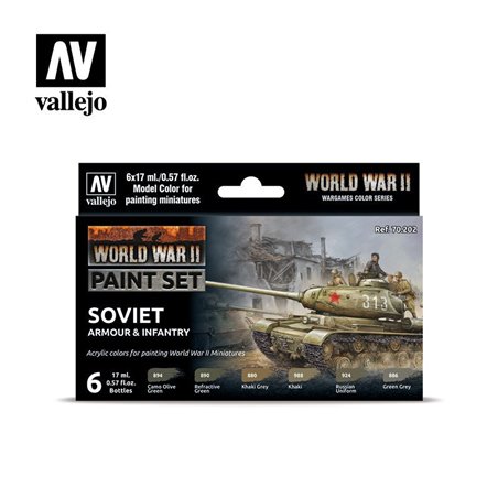 RSL Gaming AB | WWII Soviet Armour & Infantry Paint Set