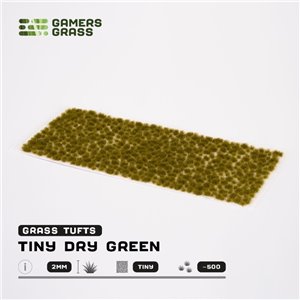 Tiny tufts dry green