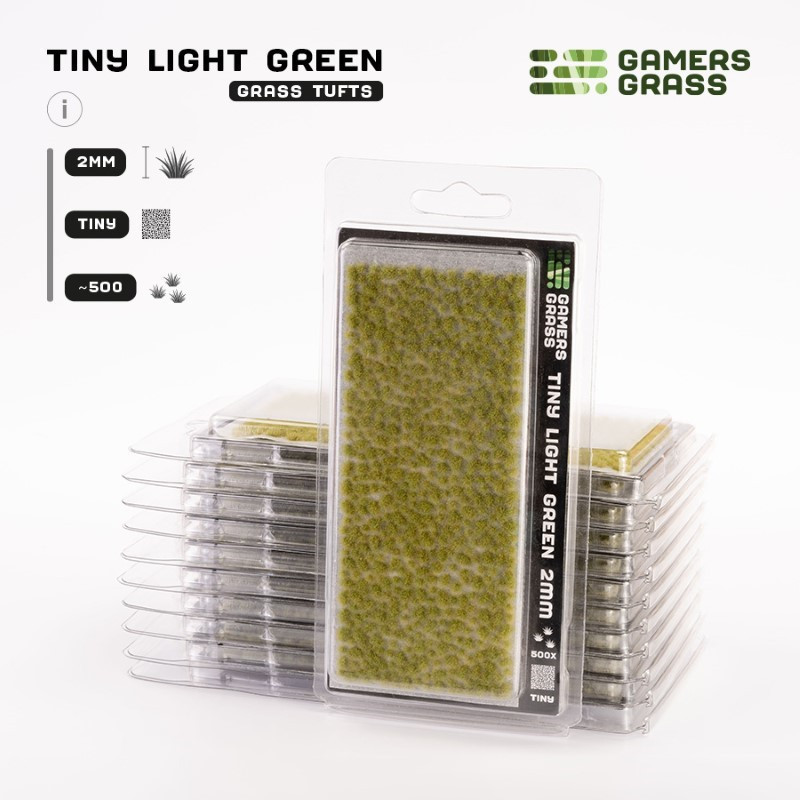 Tiny tufts light green