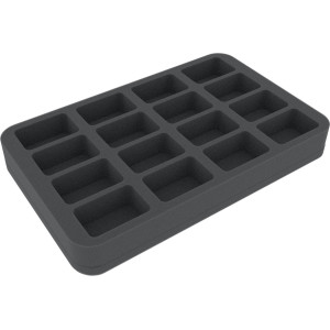 Feldherr 35 mm (1.4 inches) half-size Figure Foam Tray with 16 slots