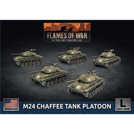 RSL Gaming AB | M24 Chaffee Tank Platoon (x5 Plastic)
