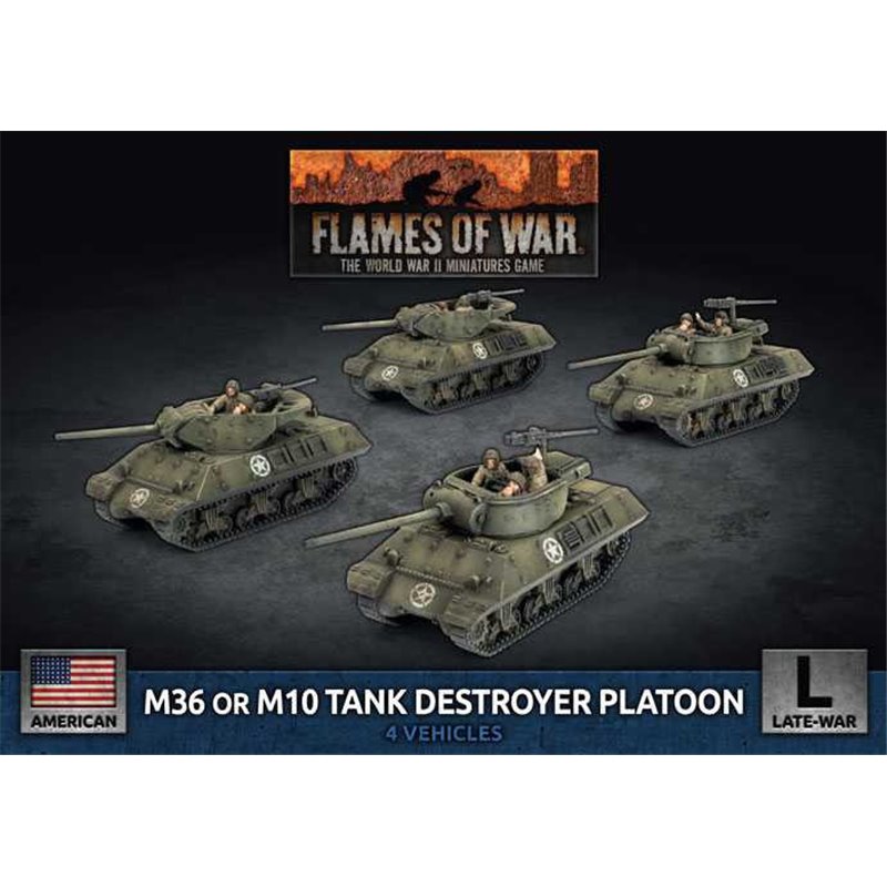 RSL Gaming AB | M36 and M10 Tank Destroyer Platoon (x4 Plastic)