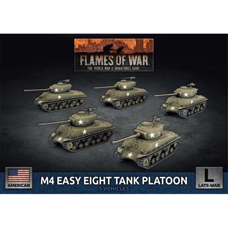RSL Gaming AB | M4 Easy Eight (76mm) Platoon (x5 Plastic)