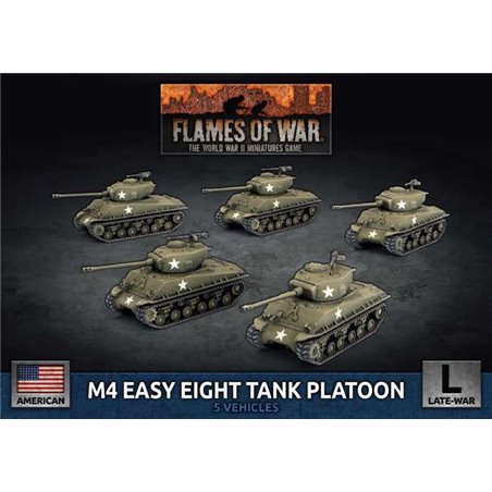 RSL Gaming AB | M4 Easy Eight (76mm) Platoon (x5 Plastic)