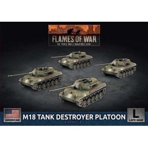 M18 Hellcat (76mm) Tank Destroyer Platoon (x4 Plastic)